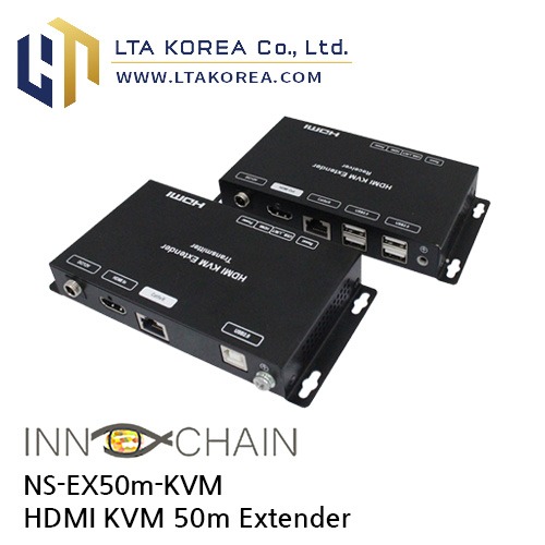[InnoChain] 이노체인 / NS-EX50m-KVM / HDMI KVM 50m Extender