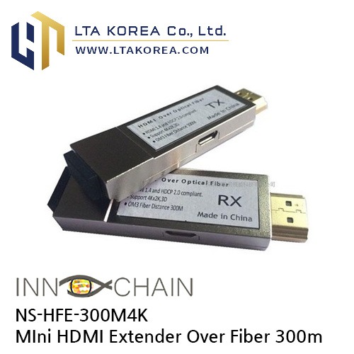 [InnoChain] 이노체인 / NS-HFE-300M4K / HDMI 1.4a mini HDMI Over Fiber Extender