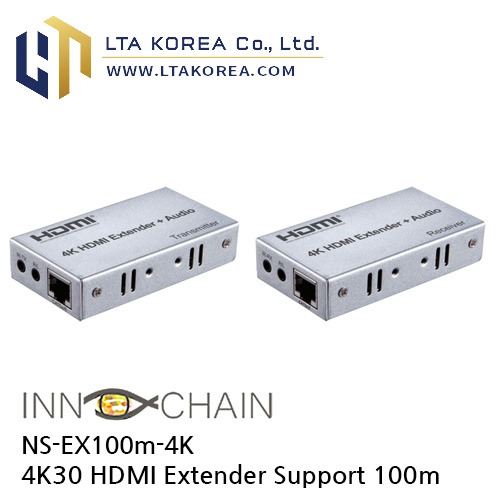 [InnoChain] 이노체인 / NS-EX100m-4K / 4K30 100m HDMI Extender