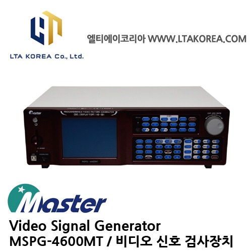 [MASTER] 마스터 / MSPG-4600MT / VIDEO SIGNAL GENERATOR / 비디오 신호 검사장치
