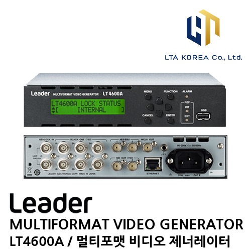 [LEADER] 리더 / LT4600A / MULTIFORMAT VIDEO GENERATOR / SDI 비디오 신호 발생기 (전화상담문의)
