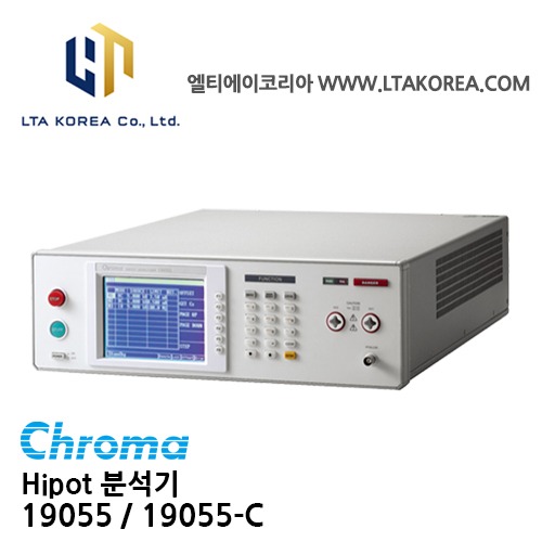 [Chroma 크로마] 19055 / 19055-C / Hipot분석기  / 내전압테스트 및 분석 / 코로나방전시작전압 / 플래시오버시작전압 / 파괴전압